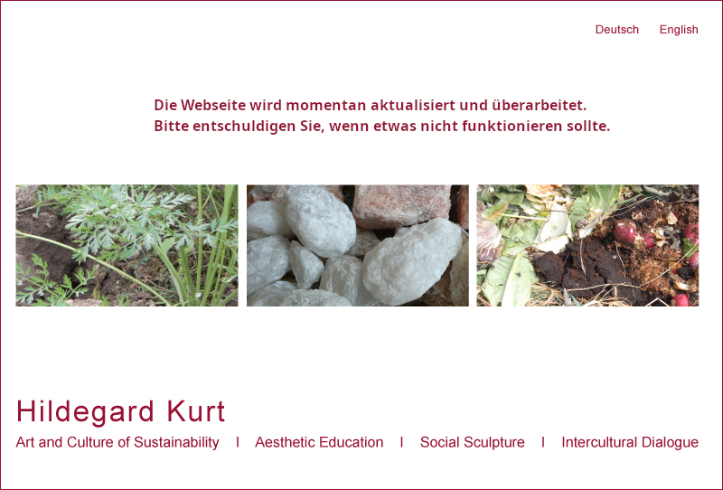 Hildegard Kurt | Art and Culture of Sustainability | Aesthetic Education | Social Sculpture | Intercultural Dialog
